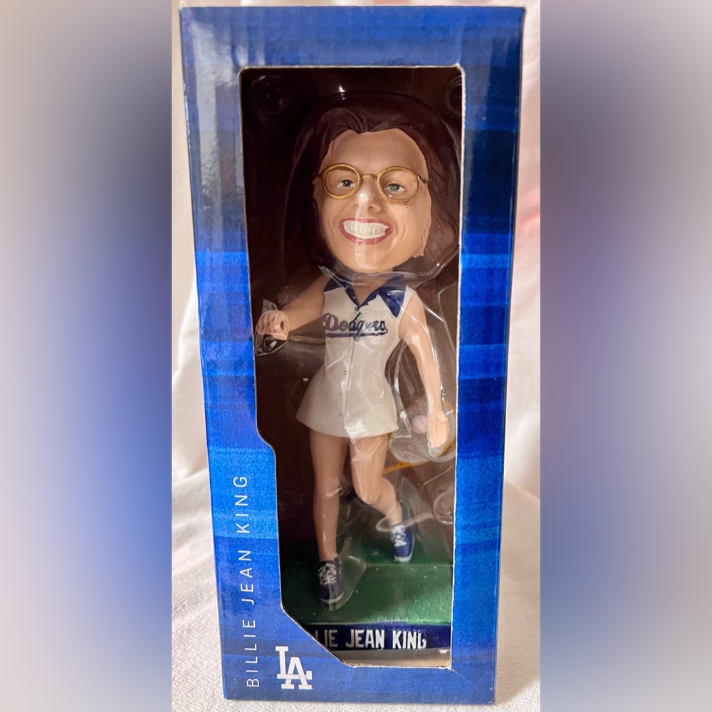 Billie Jean King Los Angeles Dodgers Bobblehead- brand new in the box